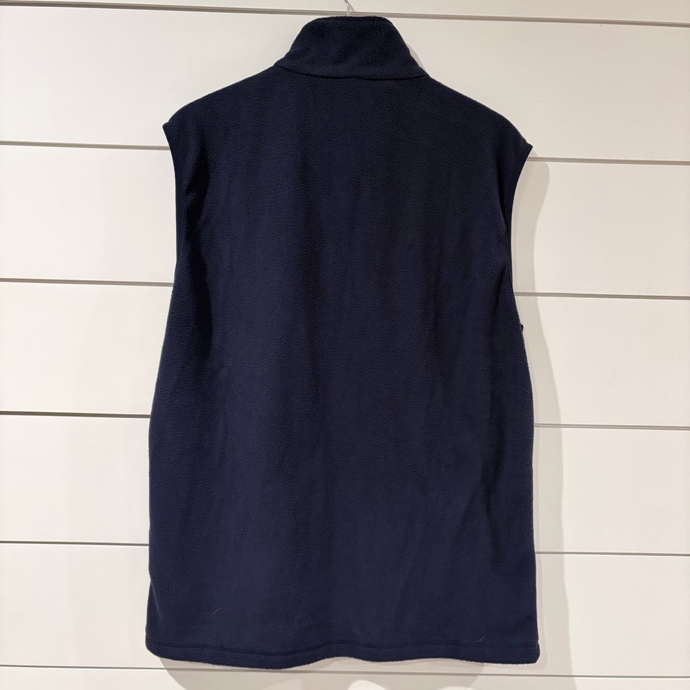 NY Yankees Navy Fleece Vest XL Full Zip Minimalist Streetwear Sportswear - Picture 6 of 11